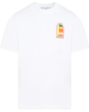 Casablanca Gradient Arch Design White T-Shirt