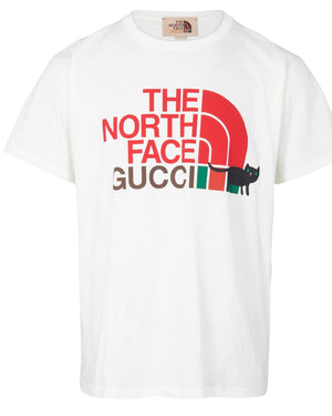 Gucci X The North Face Design Regular Fit White T-Shirt S