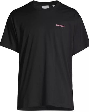 Burberry Branded Back Logo Black T Shirt - Style Centre Wholesale