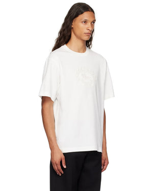 Burberry EKD Embroidered Logo Chalk T-Shirt S