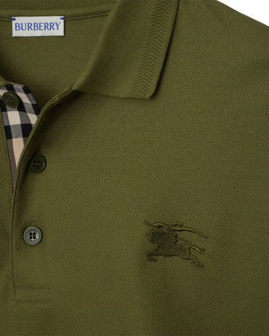 Burberry Eddie EKD Olive Green Polo Shirt S