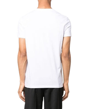 BALMAIN AH1EF000BB29 Balmain Paris Gold Foil Logo White T-Shirt GAD WHITE GOLD T-SHIRT MALE S