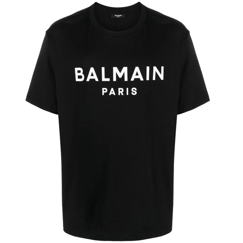 Balmain Balmain Paris Bold Brand Logo Black T-Shirt — buy online at Garment Vault