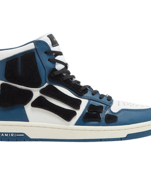 Amiri Skel Top High Top Navy Blue Sneakers UK 8