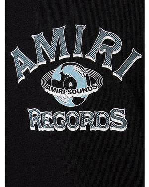 Amiri Global Records Logo Black T-Shirt S