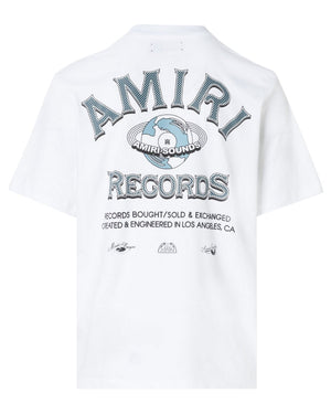 Amiri Global Records Logo White T-Shirt M