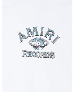 Amiri Global Records Logo White T-Shirt M