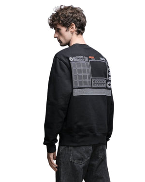 Amiri Drum Machine Black Crewneck Jumper S
