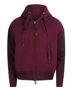 Parajumpers Zip Fleece Burgundy Hoodie S