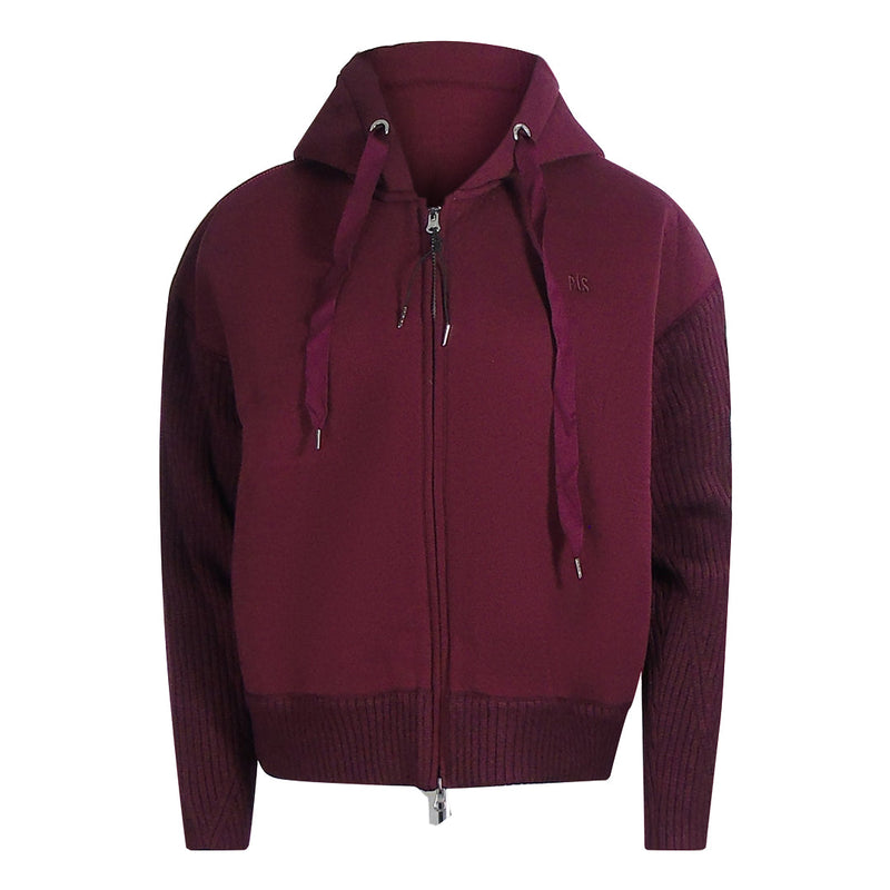 Parajumpers Parajumpers Zip Fleece Burgundy Hoodie — buy online at Garment Vault