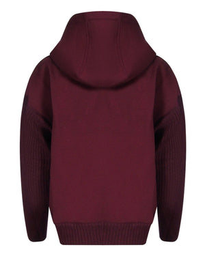 Parajumpers Zip Fleece Burgundy Hoodie S