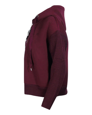 Parajumpers Zip Fleece Burgundy Hoodie S