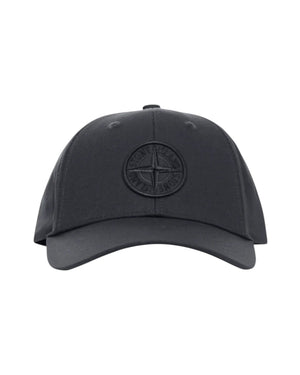 Stone Island Compass Logo Black Baseball Cap