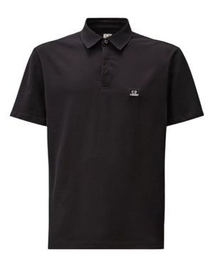 C.P. Company Stretch Piquet Navy Polo Shirt