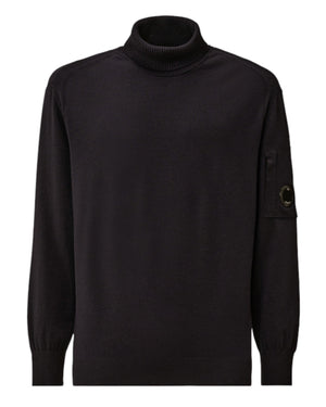 C.P. Company Merino Wool Turtleneck Navy Sweatshirt