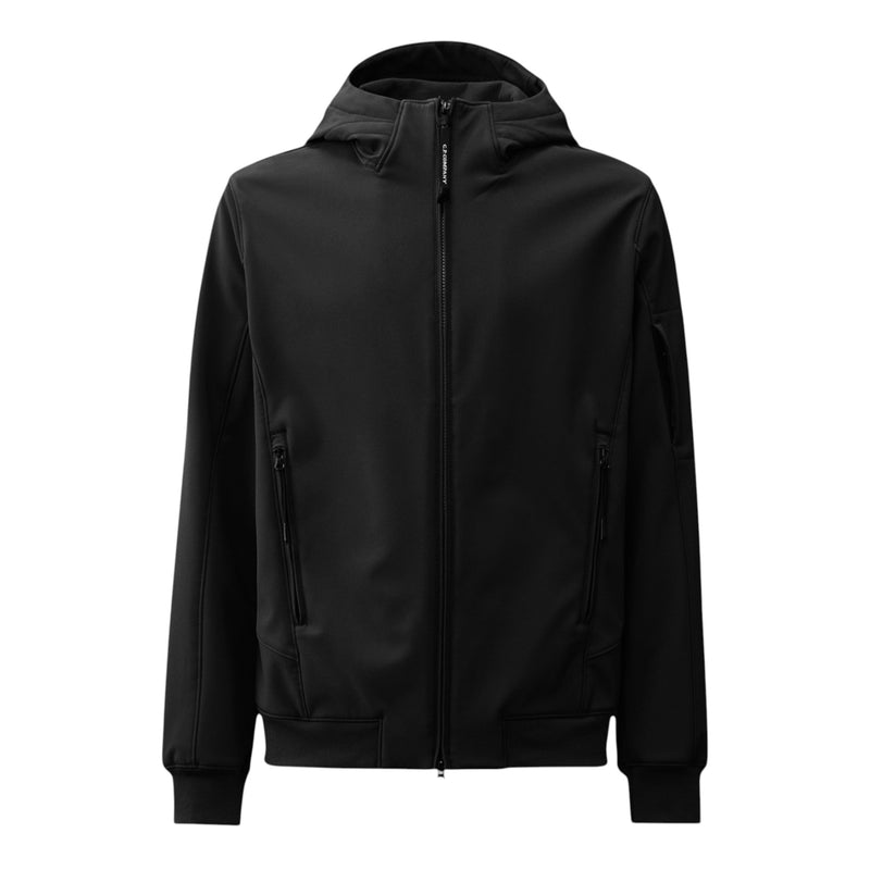 C.P. Company C.P. Company Black Shell-R Softshell Black Jacket — buy online at Garment Vault