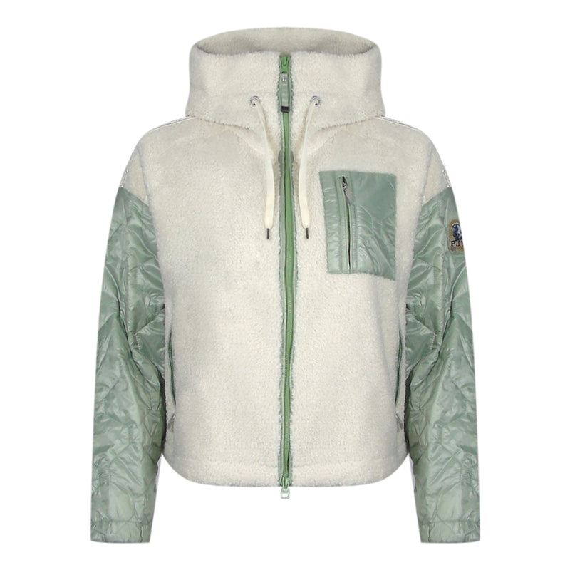 Parajumpers Parajumpers Charlene Moonbeam Nile Fleece White Jacket — buy online at Garment Vault