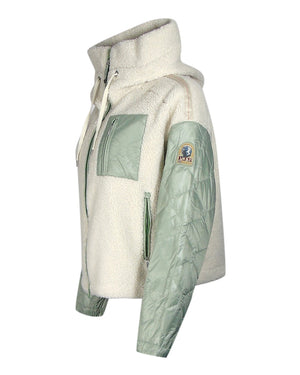 Parajumpers Charlene Moonbeam Nile Fleece White Jacket  S