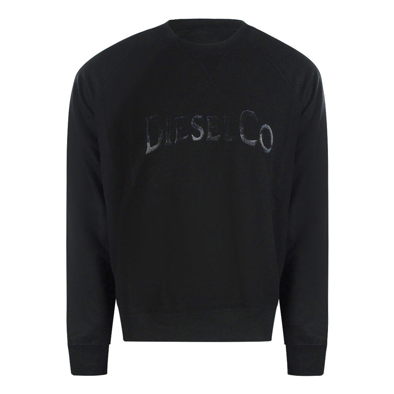 Diesel S Raglan Waf 900 Black Sweaters Mens