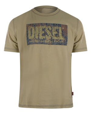Diesel T Adjust Q1 725 Pelican T Shirts Mens - Style Centre Wholesale