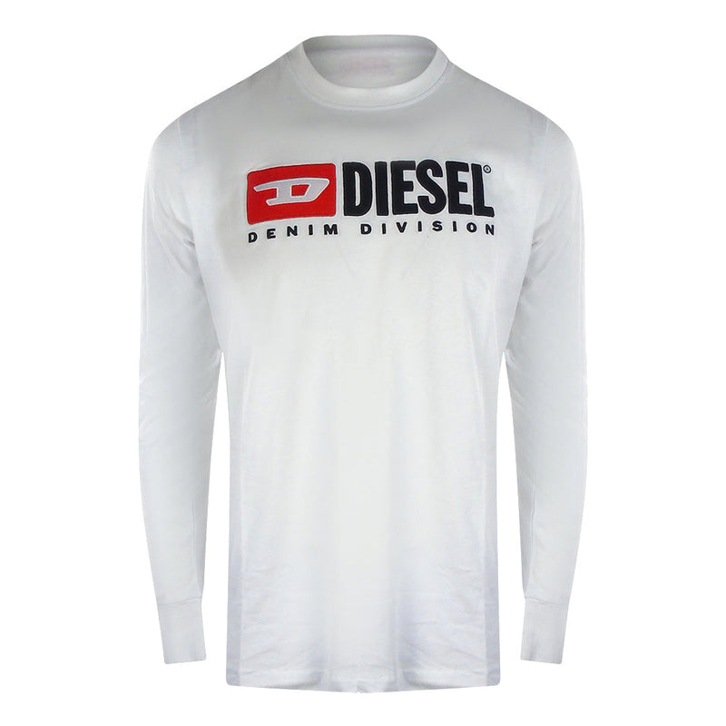Diesel Diesel T Just Ls Div 100 Bright White T Shirts Mens — buy online at Garment Vault