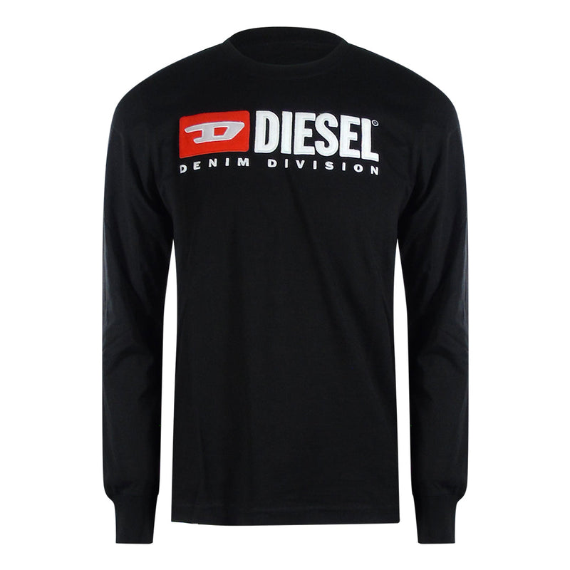 Diesel Diesel T Just Ls Div 9Xx Black Black Black T Shirts Mens — buy online at Garment Vault
