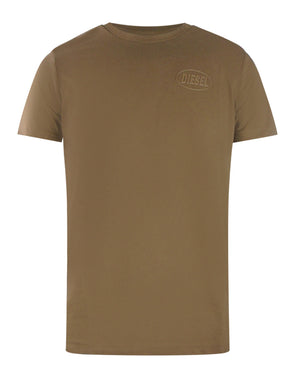 Diesel T Diego Crew 71I Brown T Shirts Mens