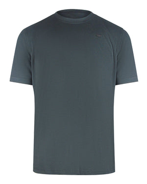 Diesel T Just Crew Plaquet 93R Grey T Shirts Mens