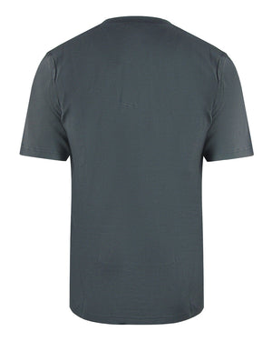 Diesel T Just Crew Plaquet 93R Grey T Shirts Mens