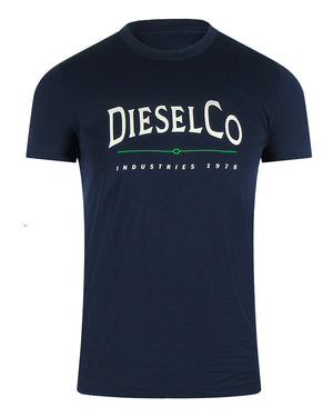 Diesel T Diego Boss 81E Navy Blue T Shirts Mens