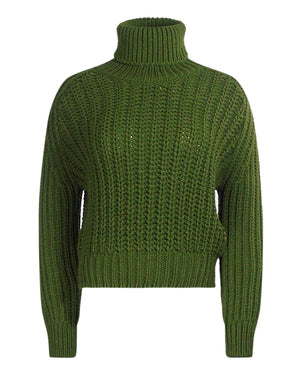 Parajumpers Knitted Dark Green Sweater S