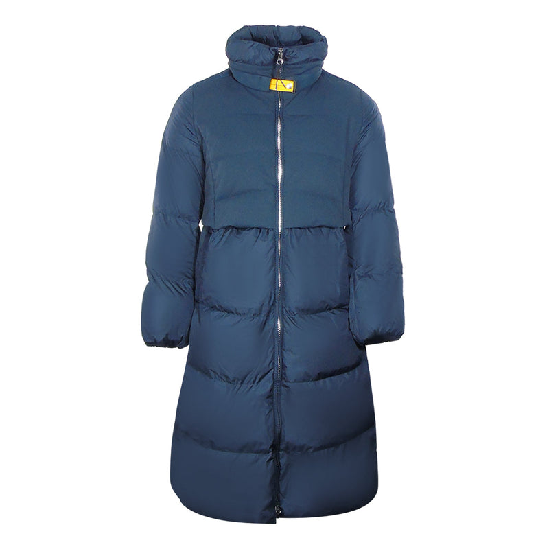 Parajumpers Parajumpers Comfort Fit Eyma Navy Blue Long Down Jacket — buy online at Garment Vault