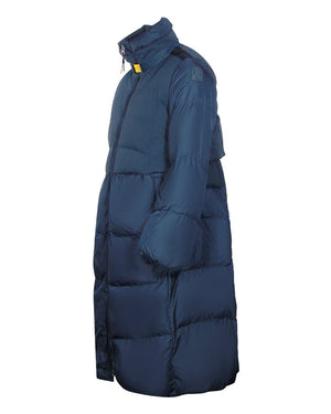 Parajumpers Comfort Fit Eyma Navy Blue Long Down Jacket S