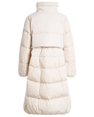 Parajumpers Comfort Fit Eyma White Long Down Jacket S