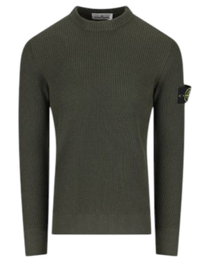 Stone Island Full Rib RWS Wool Military Green Sweatshirt