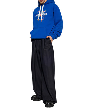 Casablanca Blue Hoodie Mens