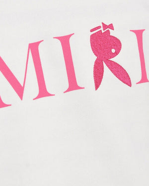 Amiri Reverse Bunny Logo White Sweatshirt XS