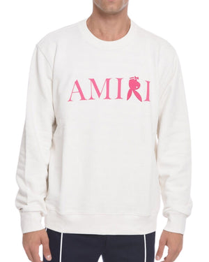Amiri Reverse Bunny Logo White Sweatshirt XS