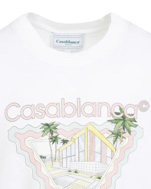 CASABLANCA MAISON DE REVE WHITE T-SHIRT S