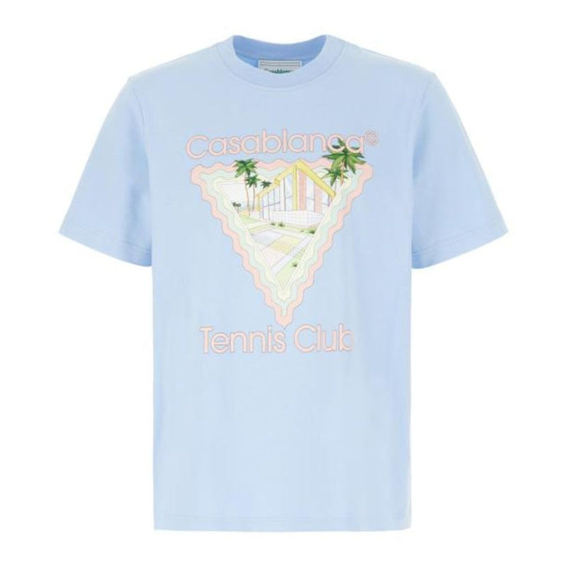 Casablancaaison De Reveight Blue T-Shirt Light Blue