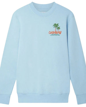 Casablanca Embroidered Sweatshirt Coachella Valley Blue  Sweatshirts Mens