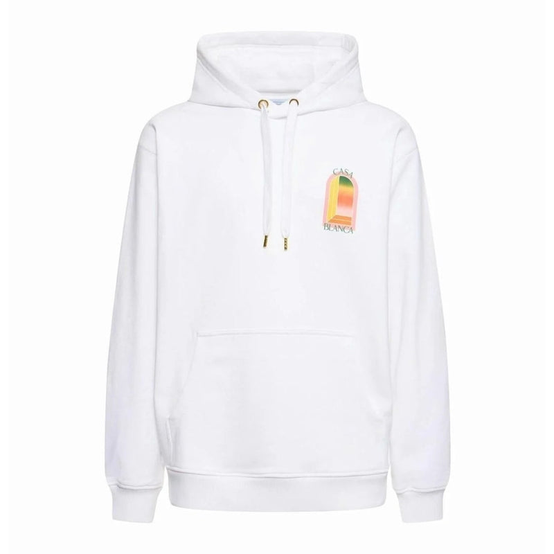 Casablanca Casablanca White Hoodie Mens — buy online at Garment Vault