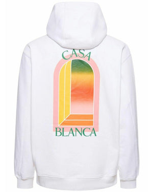 Casablanca White Hoodie Mens