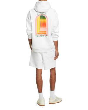 Casablanca White Hoodie Mens