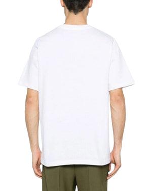 Casablanca Printed  T-Shirt Afro Cubism Tennis Club White  T-Shirts Mens