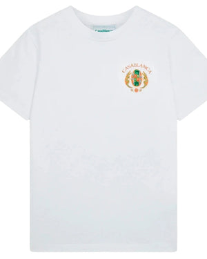 Casablanca Printed Joyaux Dafrique Tennis Club White  T-Shirts Mens