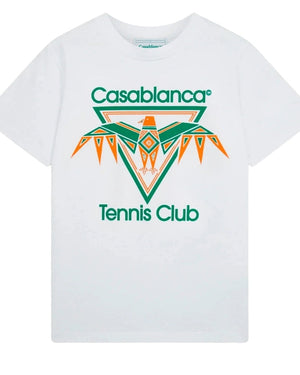 Casablanca Printed T-Shirt Playful Eagle White
