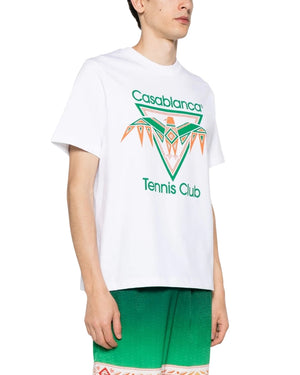 Casablanca Printed T-Shirt Playful Eagle White