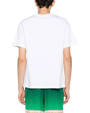 Casablanca Printed T-Shirt Playful Eagle White