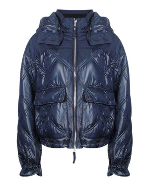 Parajumpers Madina Pencil Dark Navy Blue Padded Jacket S